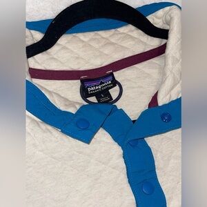 Patagonia Women's Organic Cotton Quilt Snap-T®
Pullover, Cream/Teal